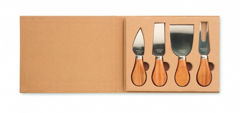 Logotrade business gifts photo of: Set of 4 cheese knives