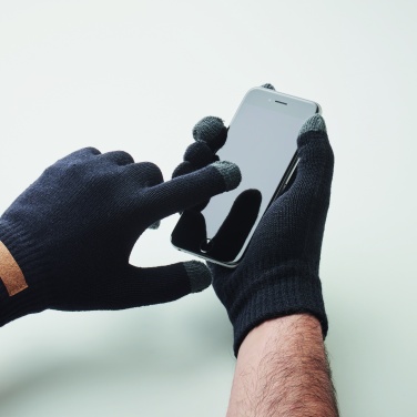 Logo trade advertising products picture of: RPET tactile gloves