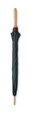 Logo trade corporate gift photo of: 23,5 inch RPET/bamboo umbrella