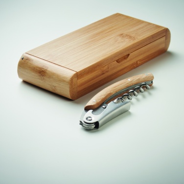 Logo trade promotional item photo of: Waiter's knife in bamboo
