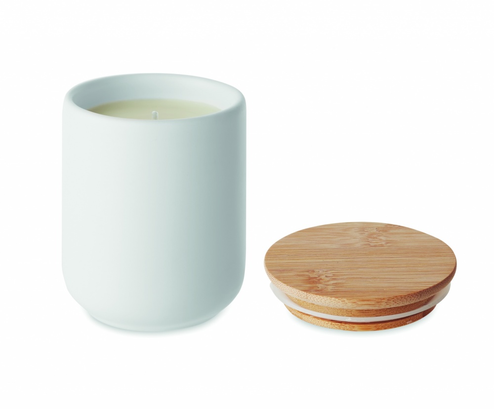 Logo trade promotional gifts picture of: Plant based wax candle 200 gr