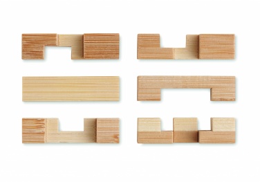 Logo trade promotional product photo of: Bamboo brain teaser puzzle