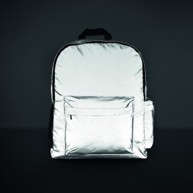 Logo trade advertising product photo of: High reflective backpack 190T