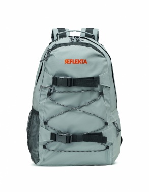 Logo trade promotional merchandise picture of: High reflective backpack 190T
