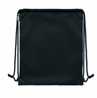 Logo trade corporate gift photo of: Large drawstring bag 300D RPET