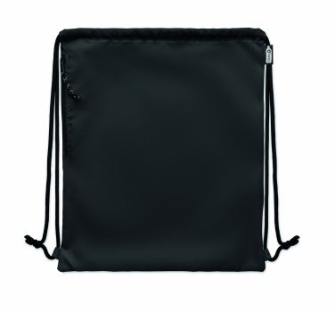 Logotrade promotional gift picture of: Large drawstring bag 300D RPET