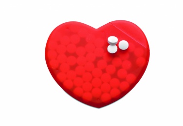 Logotrade promotional gift picture of: Heart shape peppermint box