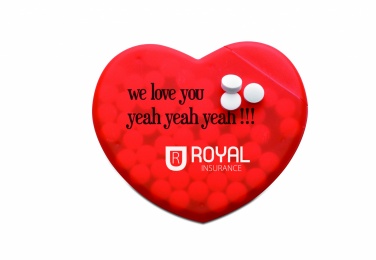Logo trade promotional gift photo of: Heart shape peppermint box