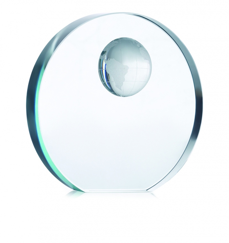 Logotrade promotional gifts photo of: Globe glass trophy