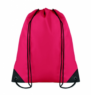 Logo trade advertising products image of: 190T Polyester drawstring bag