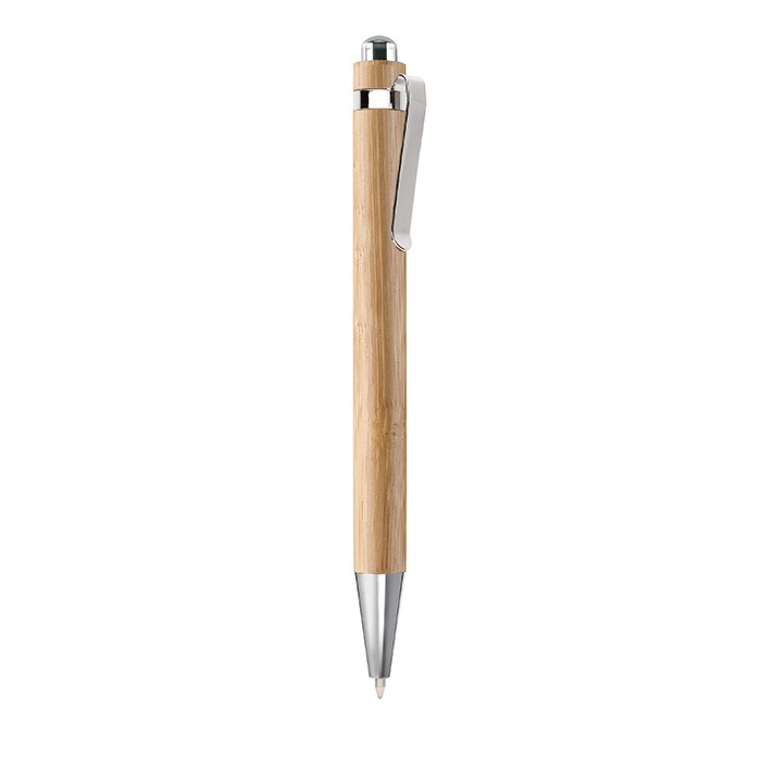 Logo trade promotional items picture of: Bamboo automatic ball pen