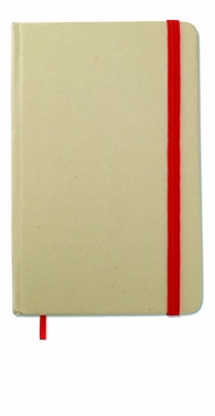Logo trade promotional merchandise photo of: A6 recycled notebook 96 plain