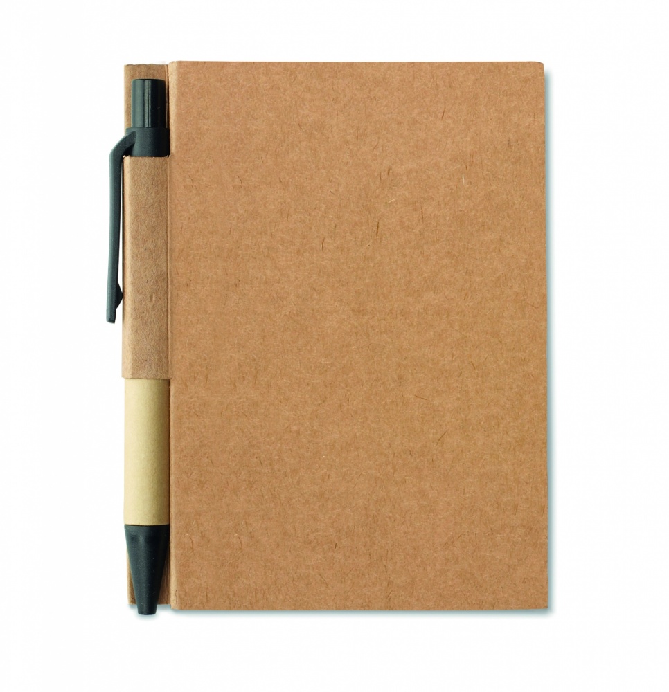Logo trade promotional merchandise image of: Recycled notebook with pen