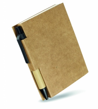Logo trade promotional giveaways picture of: Recycled notebook with pen