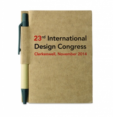 Logo trade advertising product photo of: Recycled notebook with pen