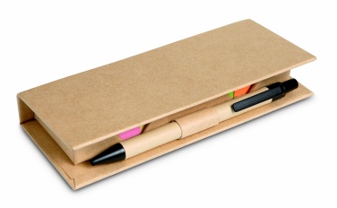 Logo trade corporate gift photo of: Sticky memo set recycked w/pen
