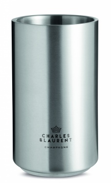 Logo trade promotional items image of: Stainless steel bottle cooler