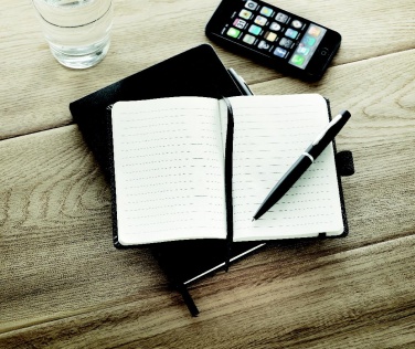 Logo trade business gifts image of: A5 notebook with pen 72 lined