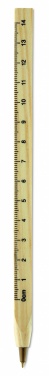 Logotrade promotional gift picture of: Wooden ruler pen