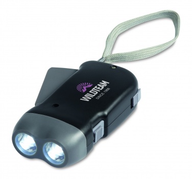 Logo trade advertising products image of: 2 LED dynamo torch