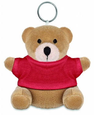 Logo trade advertising products picture of: Teddy bear key ring FINLAND