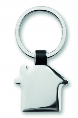 Logotrade promotional merchandise picture of: House shaped key ring Riga