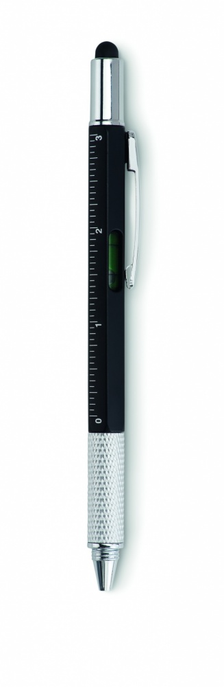 Logotrade promotional product picture of: Spirit level pen with ruler