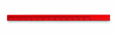Logotrade promotional product picture of: Carpenters pencil with ruler