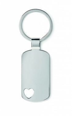 Logotrade promotional gift picture of: Key ring with heart detail Jūrmala