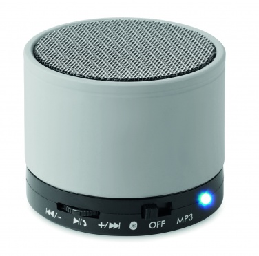 Logo trade advertising products image of: Round wireless speaker