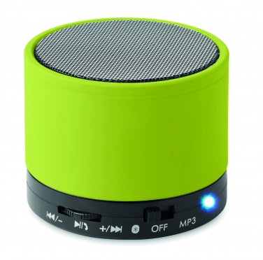 Logo trade promotional merchandise picture of: Round wireless speaker