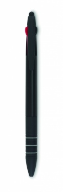 Logo trade corporate gift photo of: 3 colour ink pen with stylus