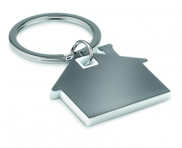Logotrade promotional gift picture of: House shape plastic key ring Rezekne