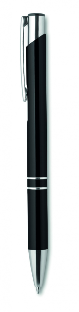 Logo trade promotional gifts image of: Push button aluminium pen BERN