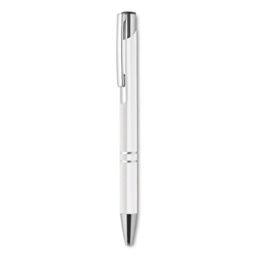 Logo trade promotional gift photo of: Push button aluminium pen BERN
