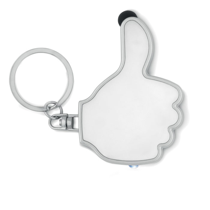 Logo trade corporate gift photo of: Thumbs up led light w/key ring Valmiera