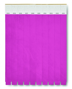 Logo trade promotional products image of: One sheet of 10 wristbands