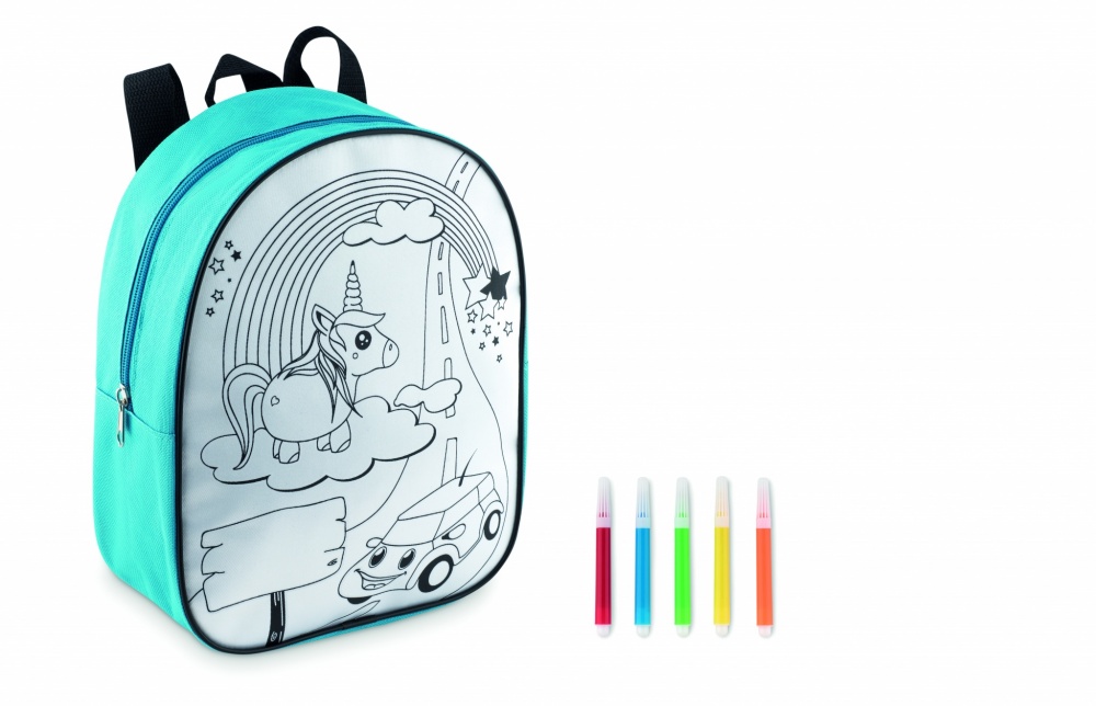 Logo trade promotional gift photo of: Backpack with 5 markers
