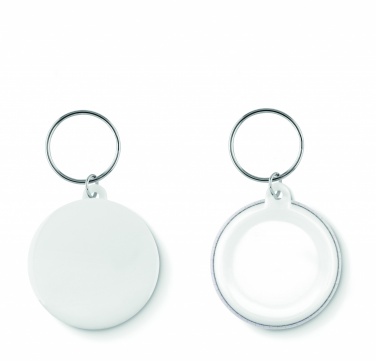 Logo trade promotional merchandise photo of: Small pin button key ring Tukums