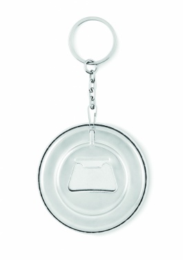 Logo trade advertising product photo of: Key ring with bottle opener Madona