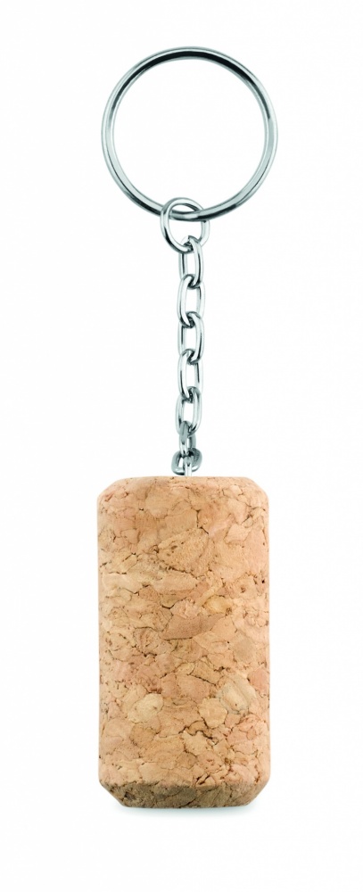 Logo trade advertising products image of: Wine cork key ring Sigulda