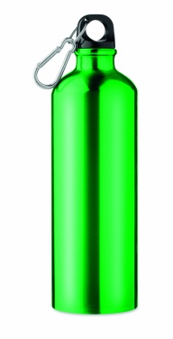 Logotrade promotional gifts photo of: Single-walled 750 ml aluminum bottle with a carabiner and customizable printing
