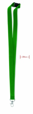 Logo trade advertising product photo of: Lanyard with metal hook 20 mm