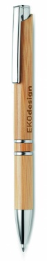 Logo trade promotional gifts image of: Bamboo automatic ball pen