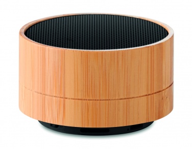 Logotrade promotional product picture of: 3W Bamboo wireless speaker