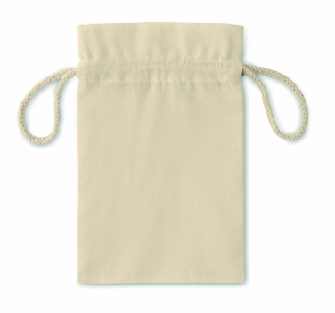 Logo trade promotional gifts picture of: Small Cotton draw cord bag