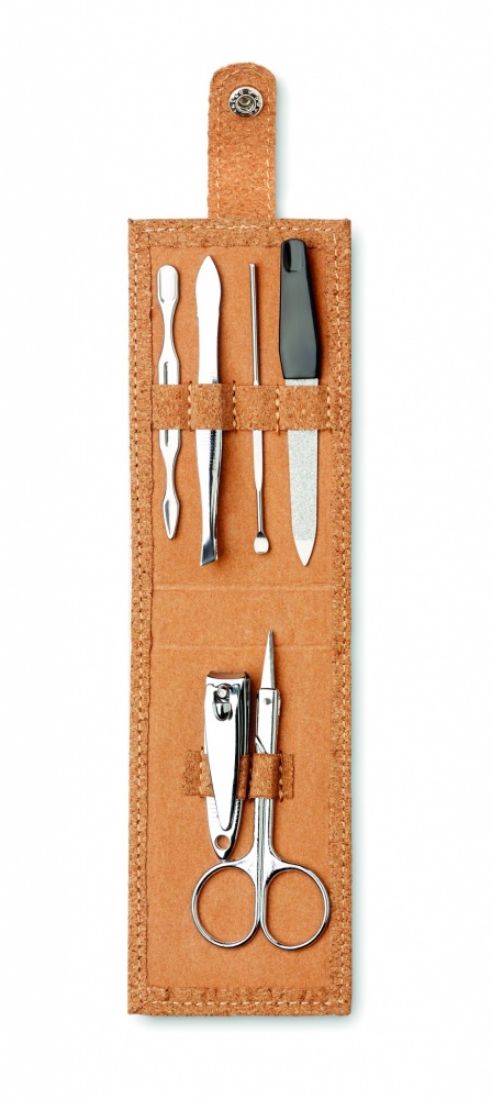 Logotrade promotional items photo of: Cork 6 piece manicure set