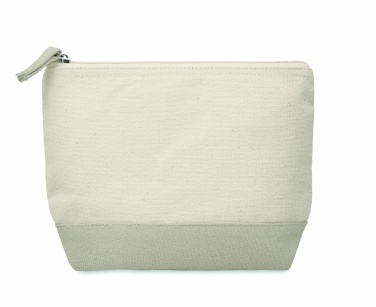Logo trade advertising product photo of: Bicolour cotton cosmetic bag