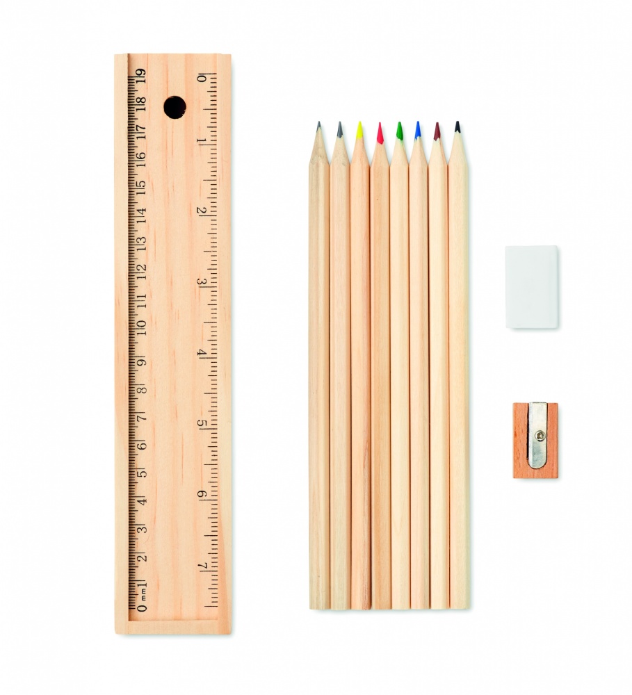 Logotrade promotional merchandise image of: Stationery set in wooden box