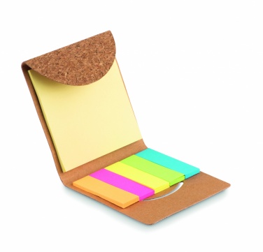 Logotrade promotional product image of: Cork sticky note memo pad